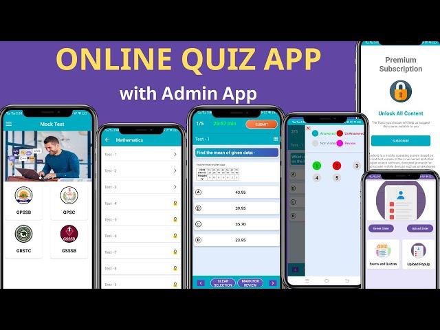 Online Quiz App with Admin Panel in Android Studio | Quiz Application using Firebase