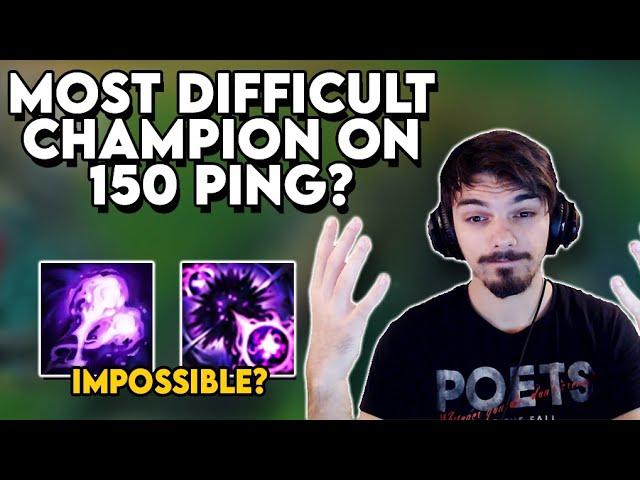 CAN YOU PERFORM ON 150 PING WITH THE MOST DIFFICULT CHAMPION? | AZZAPP VEL'KOZ 67% WIN RATE MIRACLE