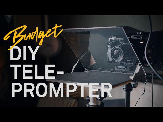 Cheap DIY Teleprompter! [How to make a teleprompter without power tools]