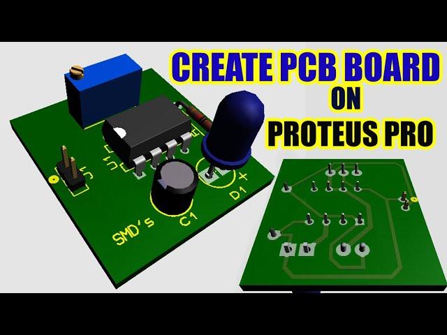 how to create pcb board on proteus professional