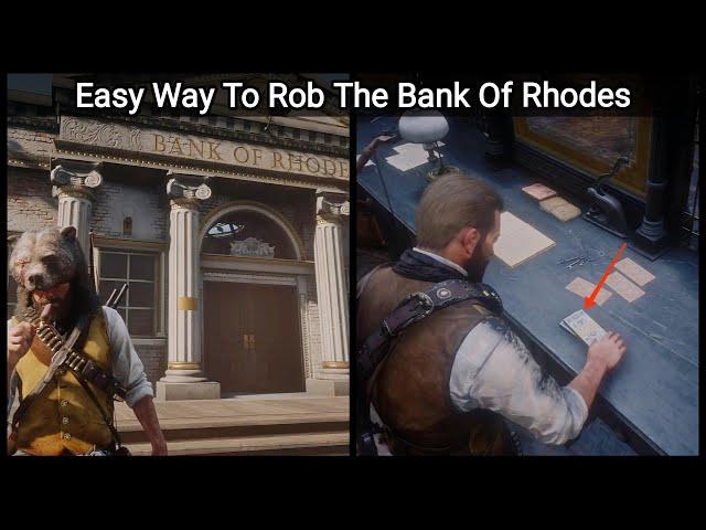 The Proper Way To ROB The Bank of Rhodes (Secret Letter) - RDR2