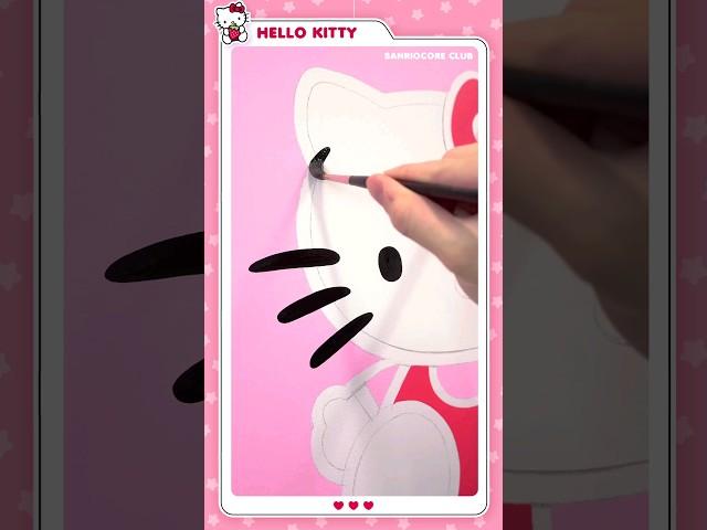 HELLO KITTY Painting Satisfying  #hellokitty #painting #sanrio