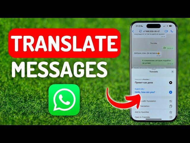 How to Translate Whatsapp Messages on iPhone