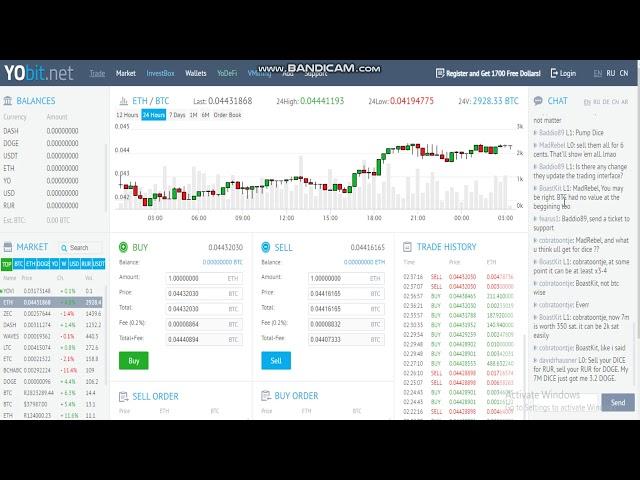 Bitcoin exchange  - yobit    -Crypto trading platform -Cryptocurrency Exchange -Crypto Exchanges