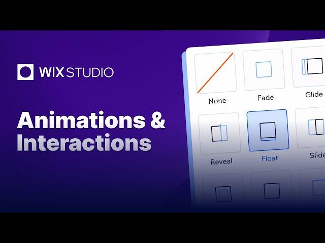 Master Wix Studio Animations and Interactions