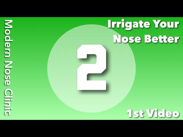 Irrigate Your Nose Better!