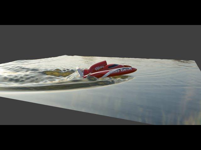 creating realistic ripples in water with dynamic painting in  blender 2.8