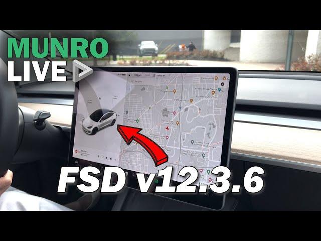 Real-World Test: Tesla's FSD v12.3.6 in Action.