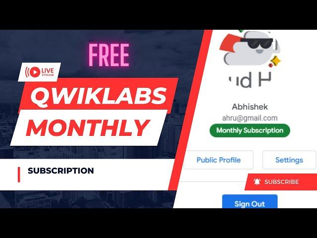 NEW Get Qwiklabs Credits Free MonthlySubscription #qwiklabs #qwiklabsarcade