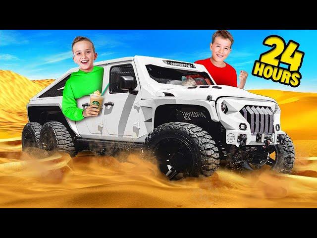 Living in the 6x6 CAR for 24 HOURS challenge!