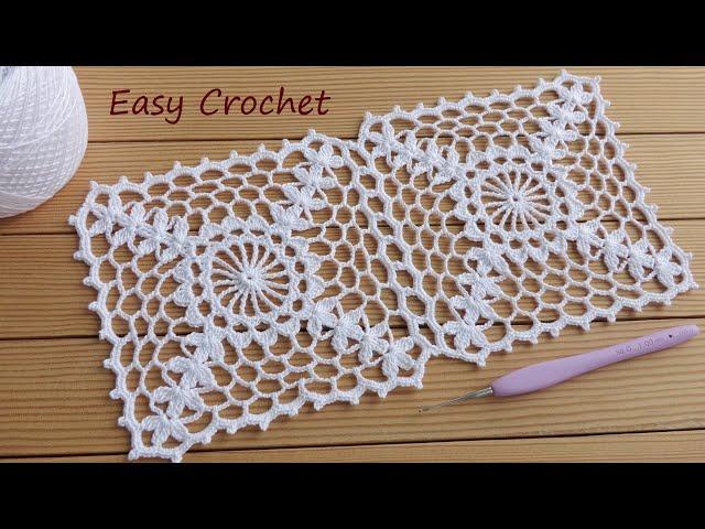 ОЧЕНЬ ПРОСТО!!! Ажурный КВАДРАТНЫЙ МОТИВ вязание крючком Easy Crochet square motifs for beginners