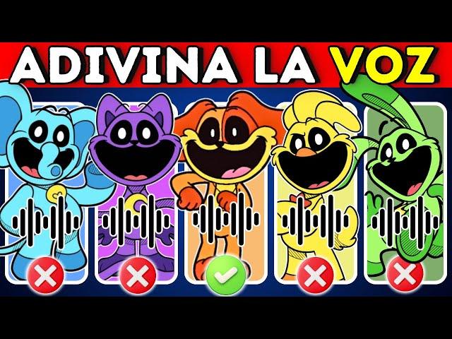 ¡ADIVINA LA VOZ!Poppy Playtime Y Los Smiling Critters️Huggy WuggyCatnapDog DayKissyHoppy