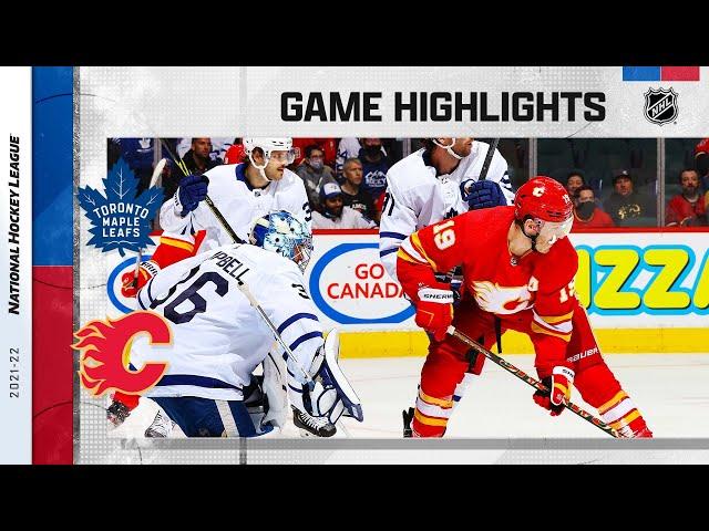 Maple Leafs @ Flames 2/10/22 | NHL Highlights