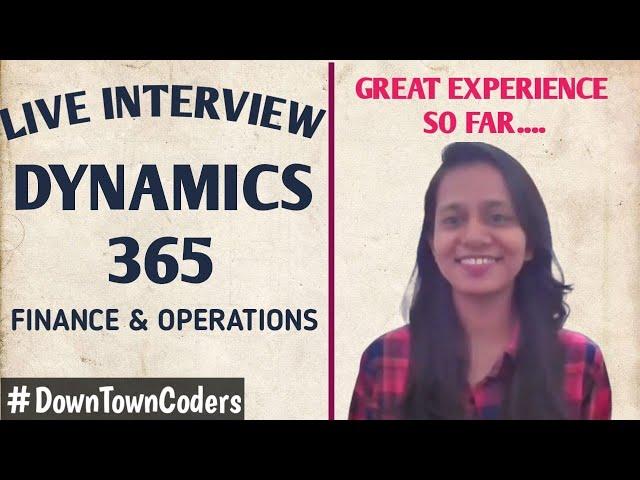 MICROSOFT DYNAMICS 365 | FINANCE & OPERATIONS | SCENARIOS | DownTownCoders