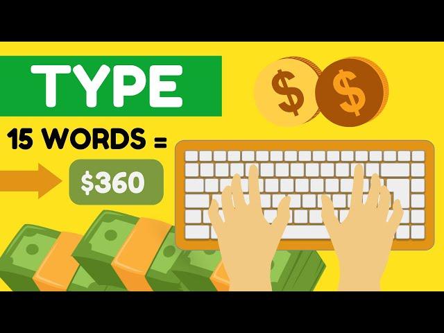 Type 1 Word & Get Paid $30 | 15 Words = $360 (Make Money Online)