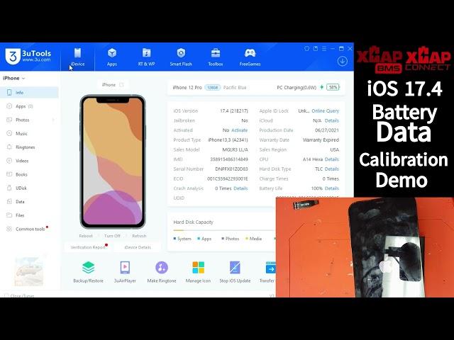 iOS 17.4 Battery Calibration Guide & Troubleshooting! XCAP BMS & Connect