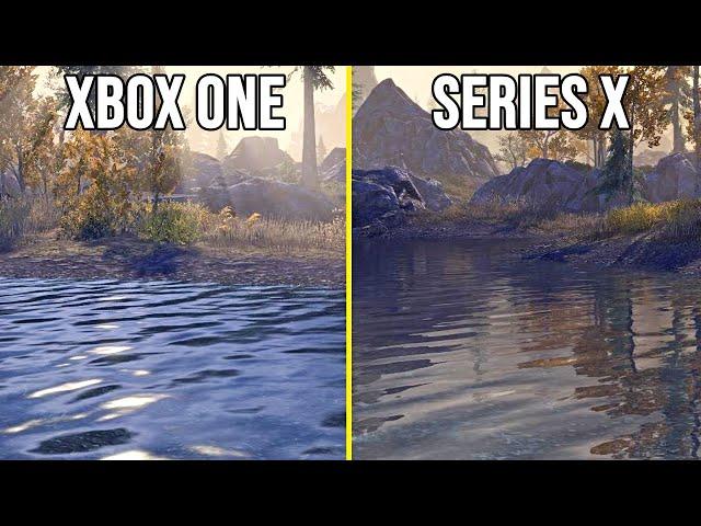 The Elder Scrolls Online - Series X Vs Xbox One Graphics Comparison (Console Enhanced)