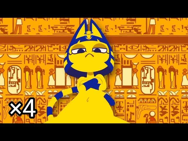 Egyptian cat dancing but it's 4x faster (zone ankha)