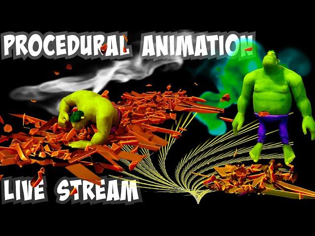 Pop Up Live Stream on Procedural Animation (Ideas Overview)