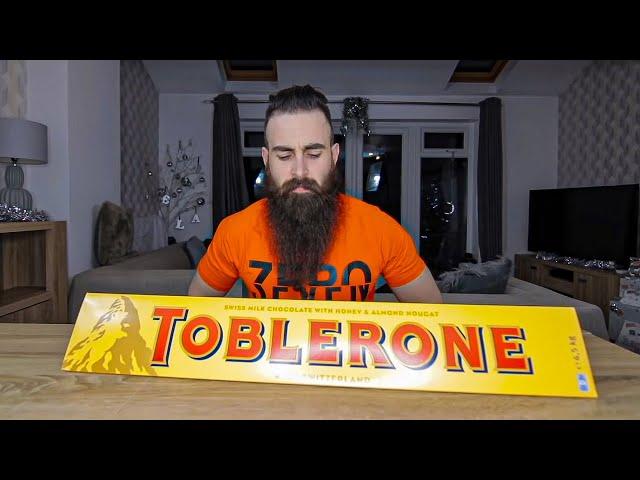 The Biggest Chocolate Bar I've Ever Seen (24,000 Calorie Toblerone Challenge) | BeardMeatsFoode