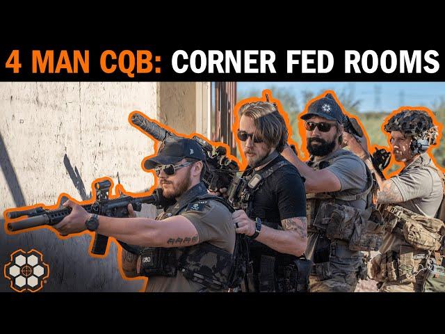 4-Man CQB: Dealing with Corner-Fed Rooms