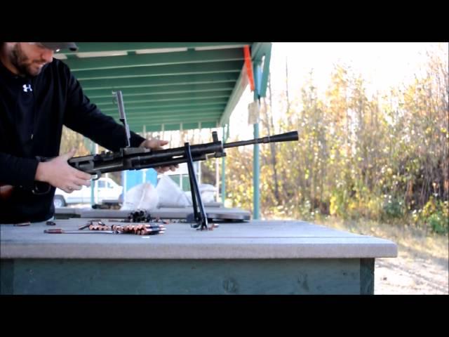 Firing a DP28 Machine Gun w/ RP-46 Belt-Fed Conversion