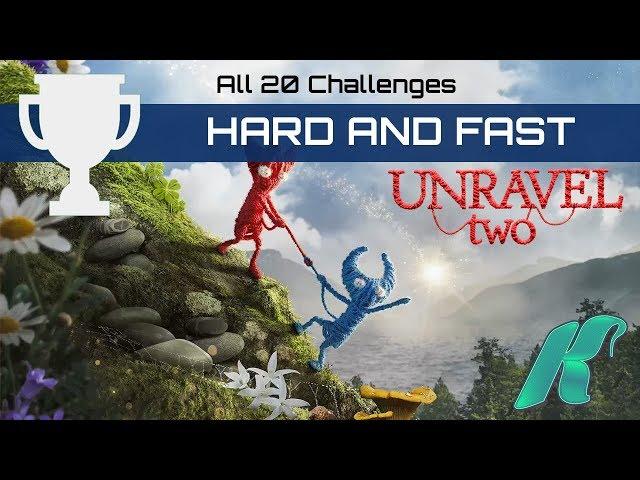 UNRAVEL TWO - ALL CHALLENGES - Hard and Fast Achievement Walkthrough