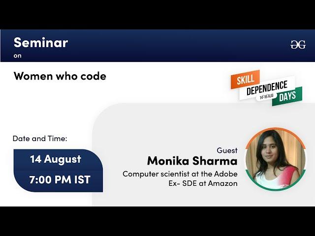 Women who code | Seminar GeeksforGeeks