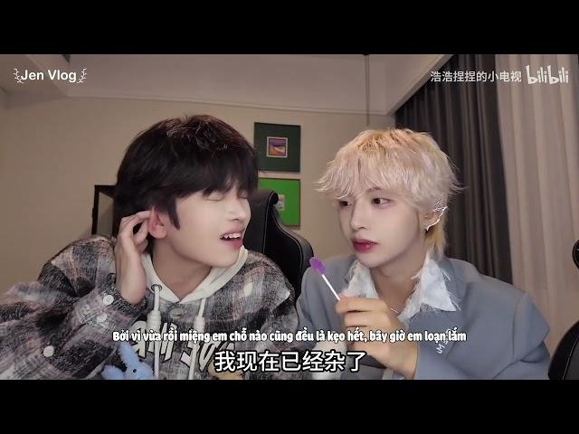 [Engsub/BL] Sweet candy kissing challenge with lovely couple Haohao and Nienie - Part 2