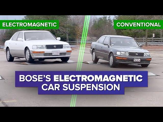 Watch Bose's incredible electromagnetic car suspension system in action