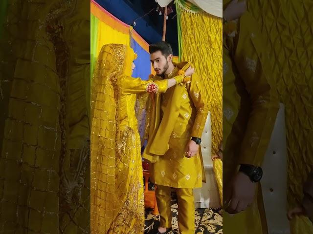 Laiba Fatima with Ahmad mayo mehndi #ytshorts #viral #shorts