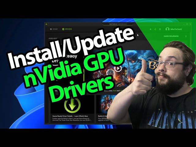 How to Install/Update your nVidia GPU Drivers! (2023, 536.99)