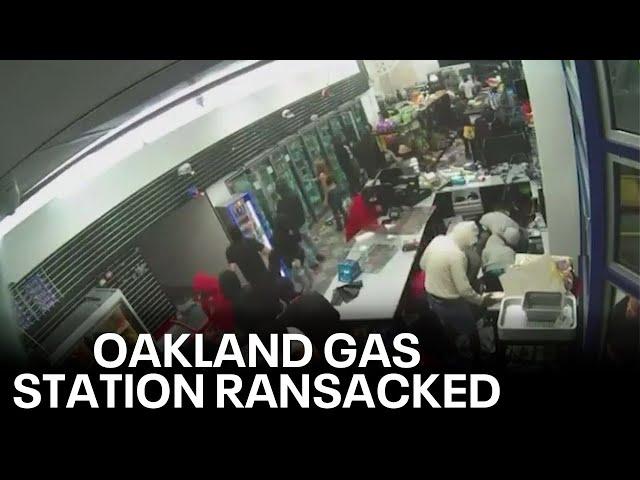 Robbers ransack Oakland gas station | KTVU