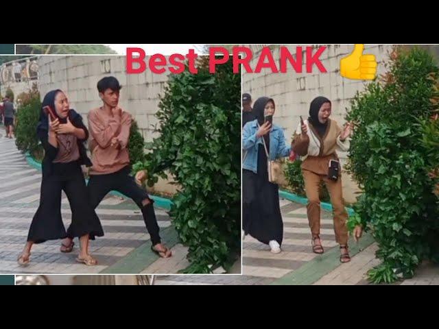 Bushman prank, funny prank just for laughing, Indonesia Jakarta