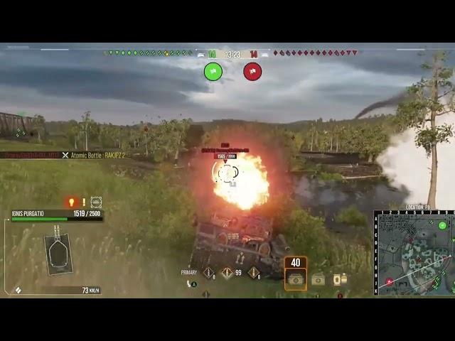 You gotta be careful driving into SMOKE or you can get stuck! World of Tanks console CLASSIC SHORTY