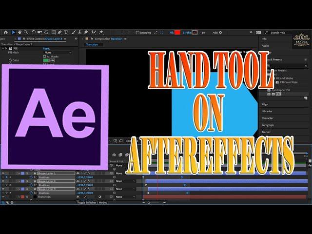 Hand Tool on AfterEffects | AfterEffects Ultimate Guide | 104 #adobeaftereffects #aftereffects