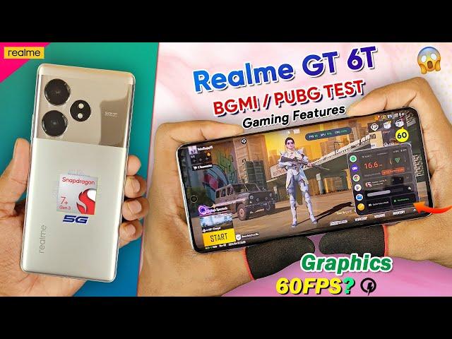 Realme GT 6T Bgmi Pubg Test | Realme GT 6T Bgmi Gaming Graphics Test, FPS Gyro, Battery Drain Test