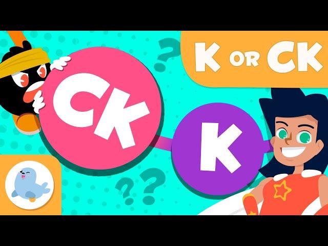 K or CK ️ GRAMMAR and SPELLING for Kids Superlexia ⭐ Episode 15