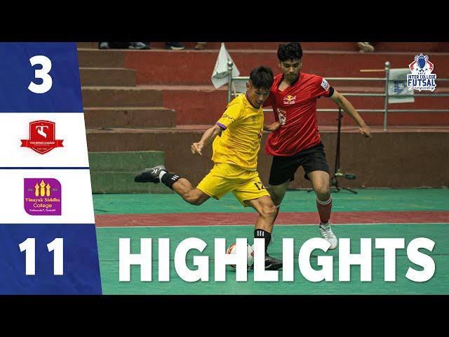 TECHSPIRE 3-11 VINAYAK SIDDHA | HIGHLIGHTS | DAY-8 | MATCH-1 |ANFA INTER COLLEGE FUTSAL CHAMPIONSHIP