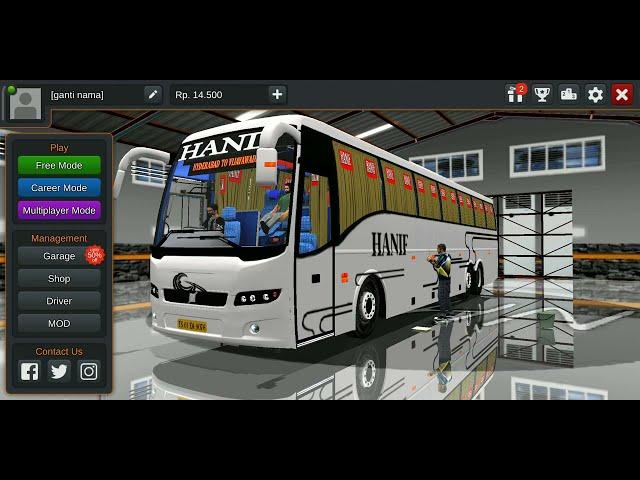 Hanif travels Volvo b9r | bussid | bus simulator Indonesia | indian mods | Bangladesh mods