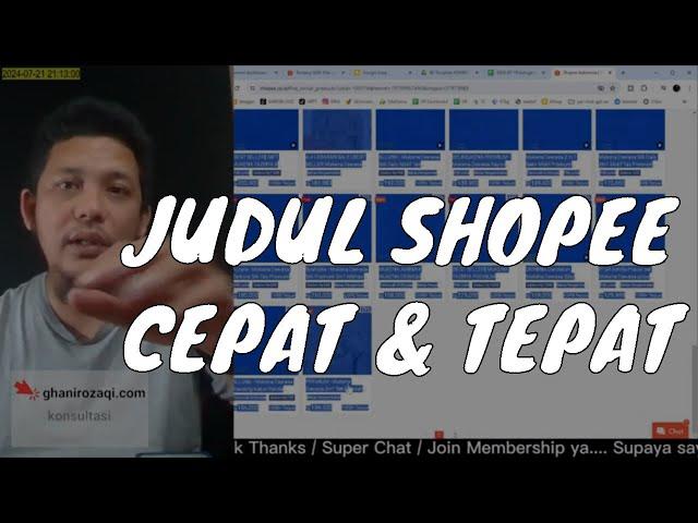 [PRAKTEK] Cara Bikin Judul Produk di Shopee CEPAT dan TEPAT