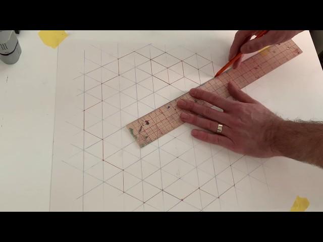 How to draw isometric grid paper