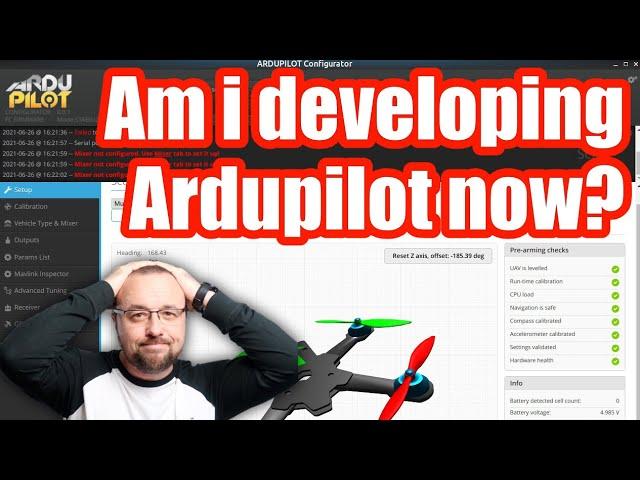 ArduConfigurator - I'm a ArduPilot Developer now (sort of) - Live Stream Excerpt