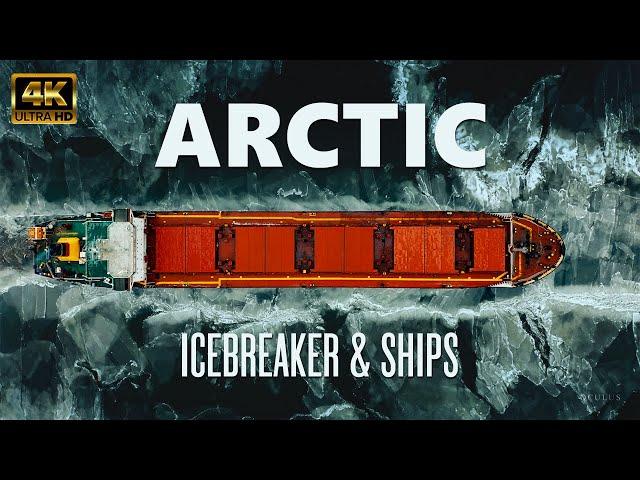 Epic Arctic Icebreaker and Ships Cinematic Video