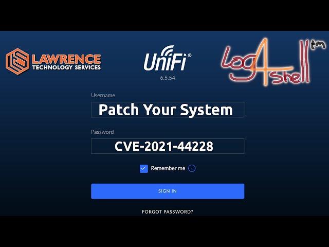 Patching UniFi Against The Log4J CVE-2021-44228 Vulnerability