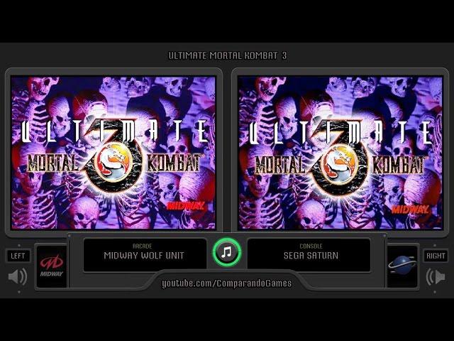 Ultimate Mortal Kombat 3 (Arcade vs Sega Saturn) Side by Side Comparison | Vc Decide