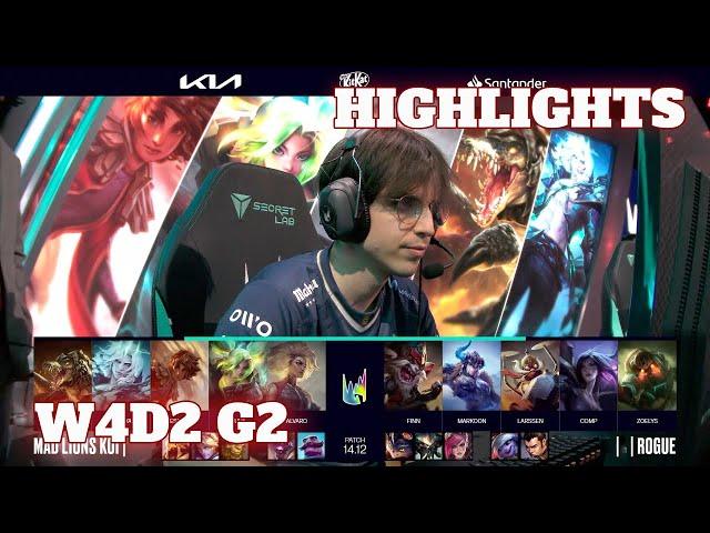 MDK vs RGE - Highlights | Week 4 Day 2 LEC Summer 2024 | Mad Lions KOI vs Rogue W4D2