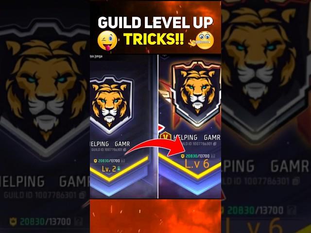 HOW TO INCREASE GUILD LEVEL  ? #helpinggamer #freefireshorts #freefire