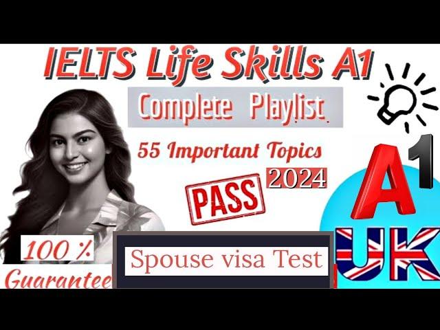 IELTS Life Skills A1 Speaking & Listening Test UKVI Spouse Visa 2023 || Important  Q & A  Phase 1 A