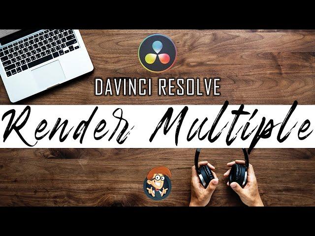 Rendering Multiple Projects - Davinci Resolve 15 - 5 Minute Friday #2